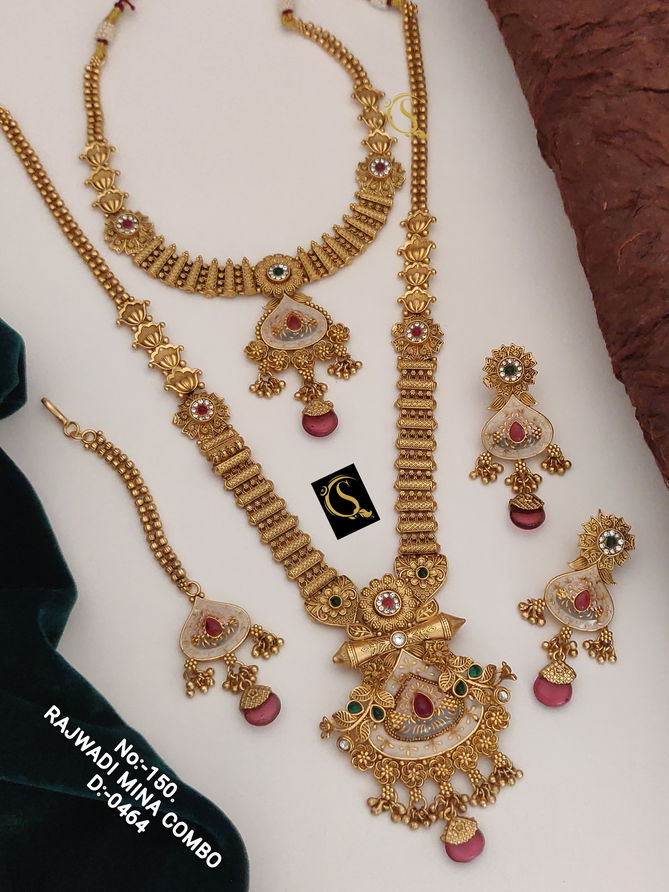 Wedding Accessories Rajwadi Mina Combo Set Catalog